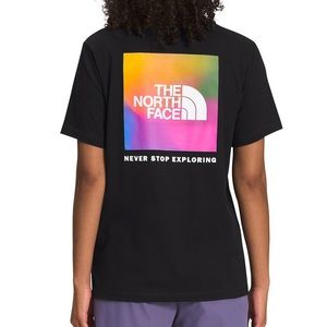 The North Face | Black Tee | Colorful Back